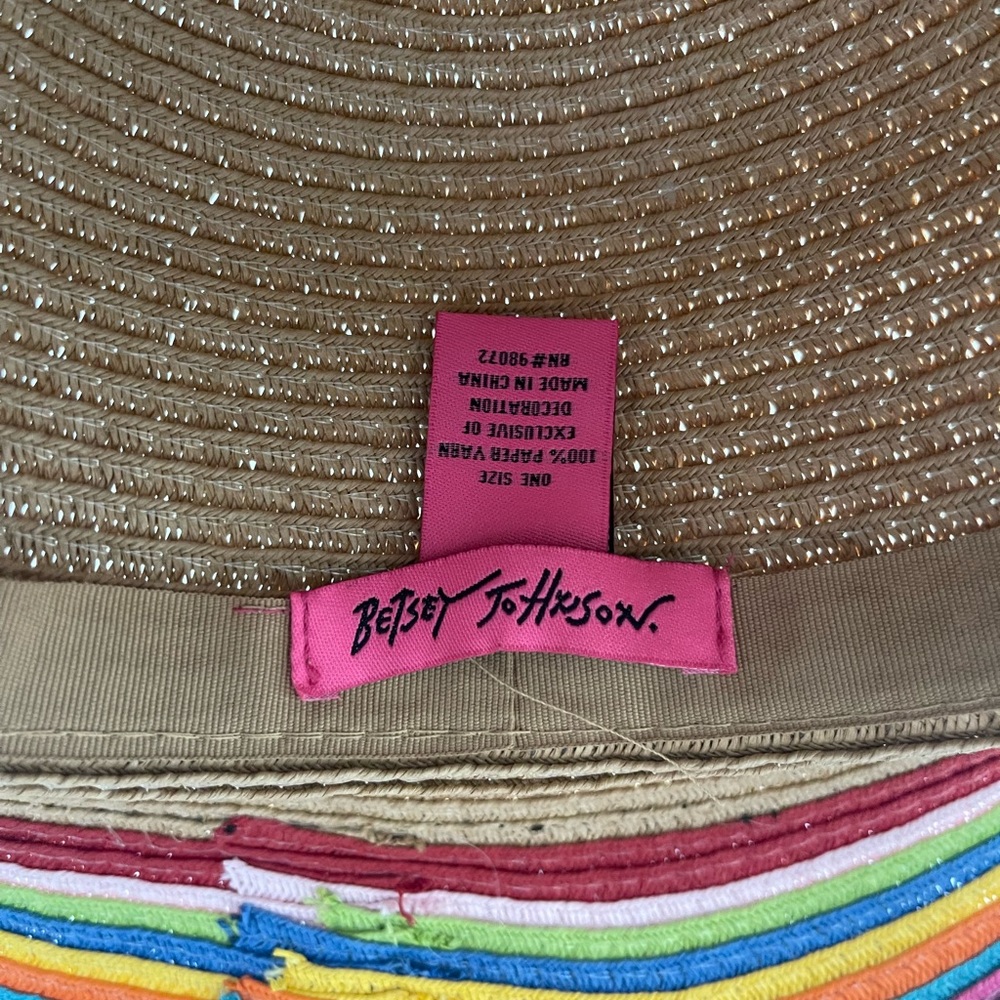 Betsy Johnson Multi Fun Colored Hat - image 3